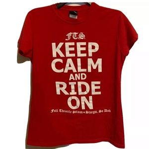 👒WOMAN FULL THROTTLE SALOON STURGIS TSHIRT Harley